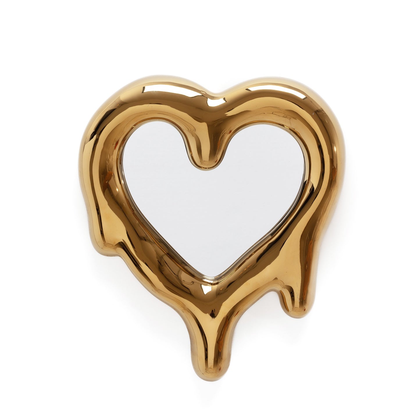Seletti Melted Heart specchio/portafoto oro Marcancantonio