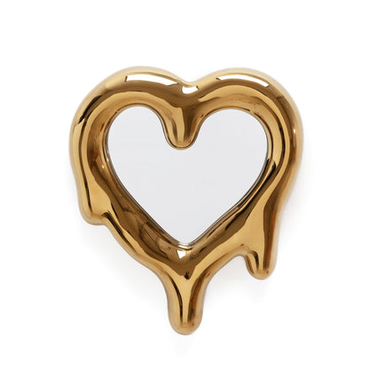 Seletti Melted Heart specchio/portafoto oro Marcancantonio