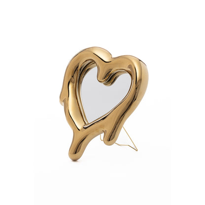 Seletti Melted Heart specchio/portafoto oro Marcancantonio