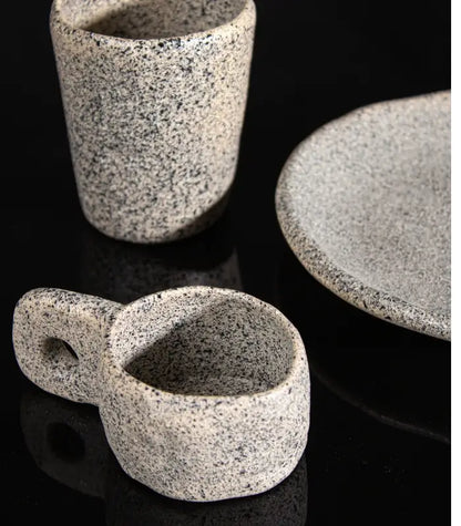 Seletti Newlithic Set 2 Tazzine Da Caffe' In Porcellana