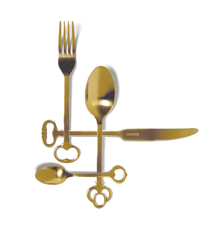 Seletti Keytlery set posate 24 pezzi oro