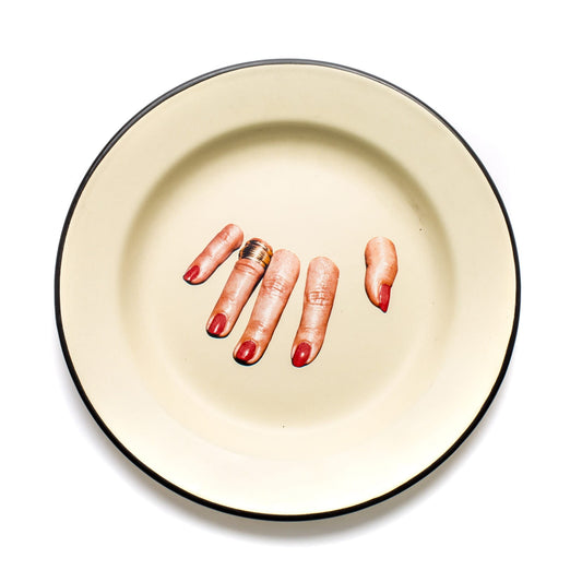 Seletti Toiletpaper Home Enamel Piatti in metallo smaltato
