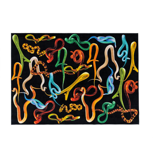 Seletti Toiletpaper Home tappeto rettangolare Snakes