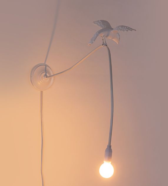 Seletti Sparrow - Cruising Lampada Usb Resina Da Parete
