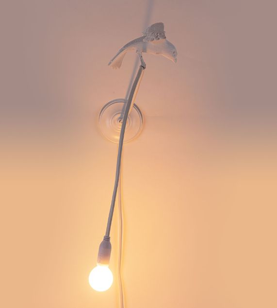 Seletti Sparrow - Cruising Lampada Usb Resina Da Parete