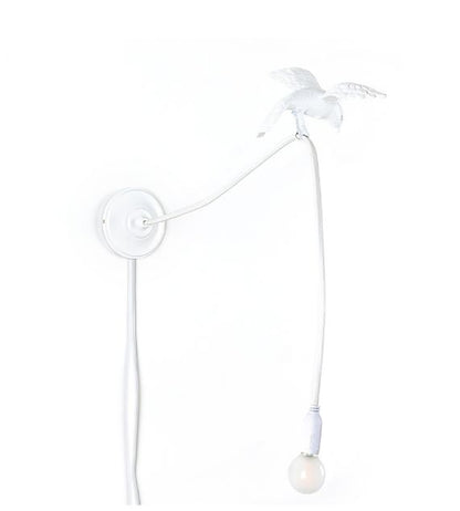 Seletti Sparrow - Cruising Lampada Usb Resina Da Parete