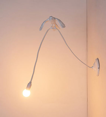 Seletti Sparrow - Cruising Lampada Usb Resina Da Parete