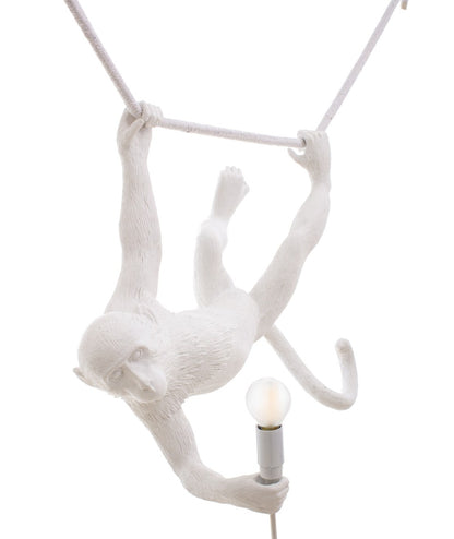 Seletti Swing Monkey Lamp Lampada Bianca Indoor