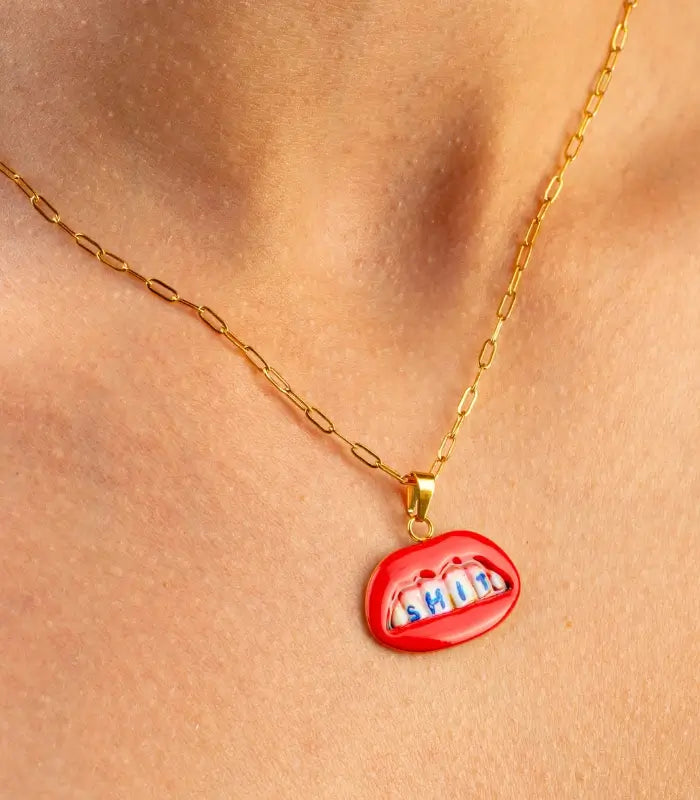 Seletti Toiletpaper Jewels Collana Con Pendente - Shit