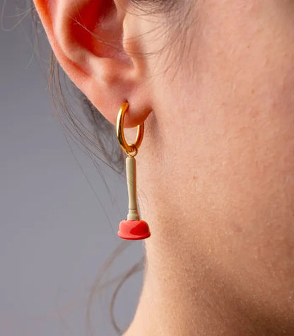 Seletti Toiletpaper Jewels Orecchini Pendenti - Acciaio Inox - Sturalavandino