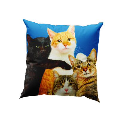 Foto principale: Seletti Toiletpaper Pets Cushion Polycats cuscino 50x50 cm con grafica gatti