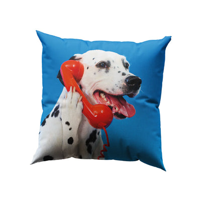 Foto principale: Seletti Toiletpaper Pets Cuscino Dog Call Center 50x50 cm con grafica cane