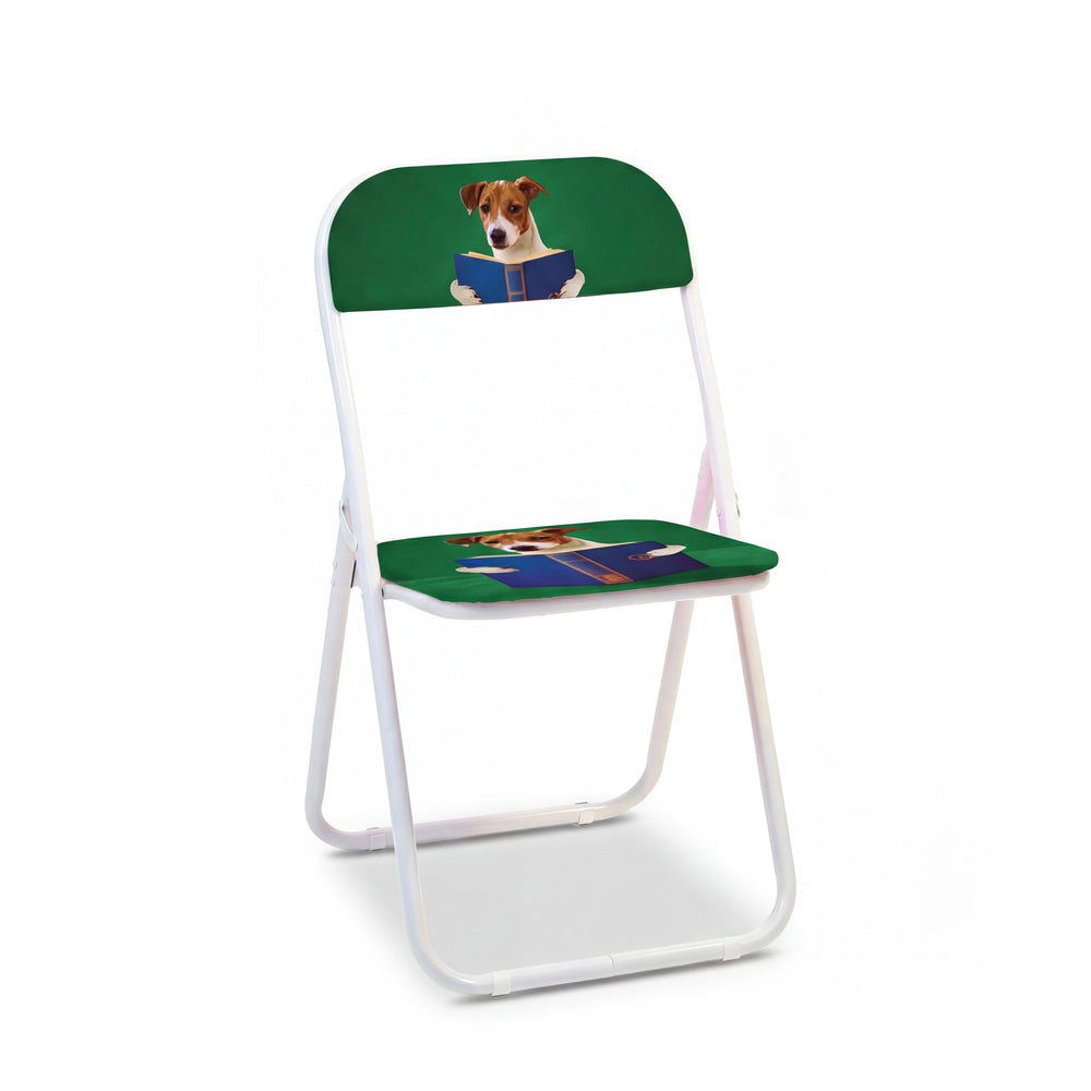 Dettaglio sedia pieghevole Seletti Toiletpaper Pets Folding Chair