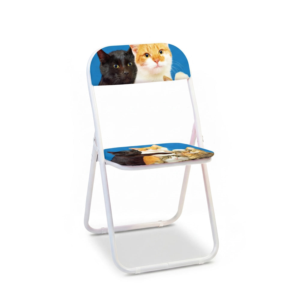 Seletti Toiletpaper Pets Folding Chair Angry Cat sedia pieghevole design