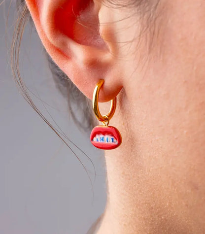 Seletti Toiletpaper Jewels Orecchini Pendenti - Shit