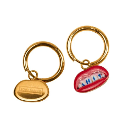 Seletti Toiletpaper Jewels Orecchini Pendenti - Shit