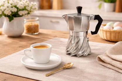 Set caffè per uno Turbo Moka 1 tazza e tazzina Brandani Shanti