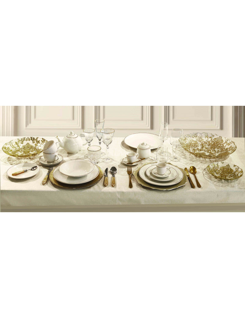 Brandani Punto Oro Tavola 18 Pz Porcellana