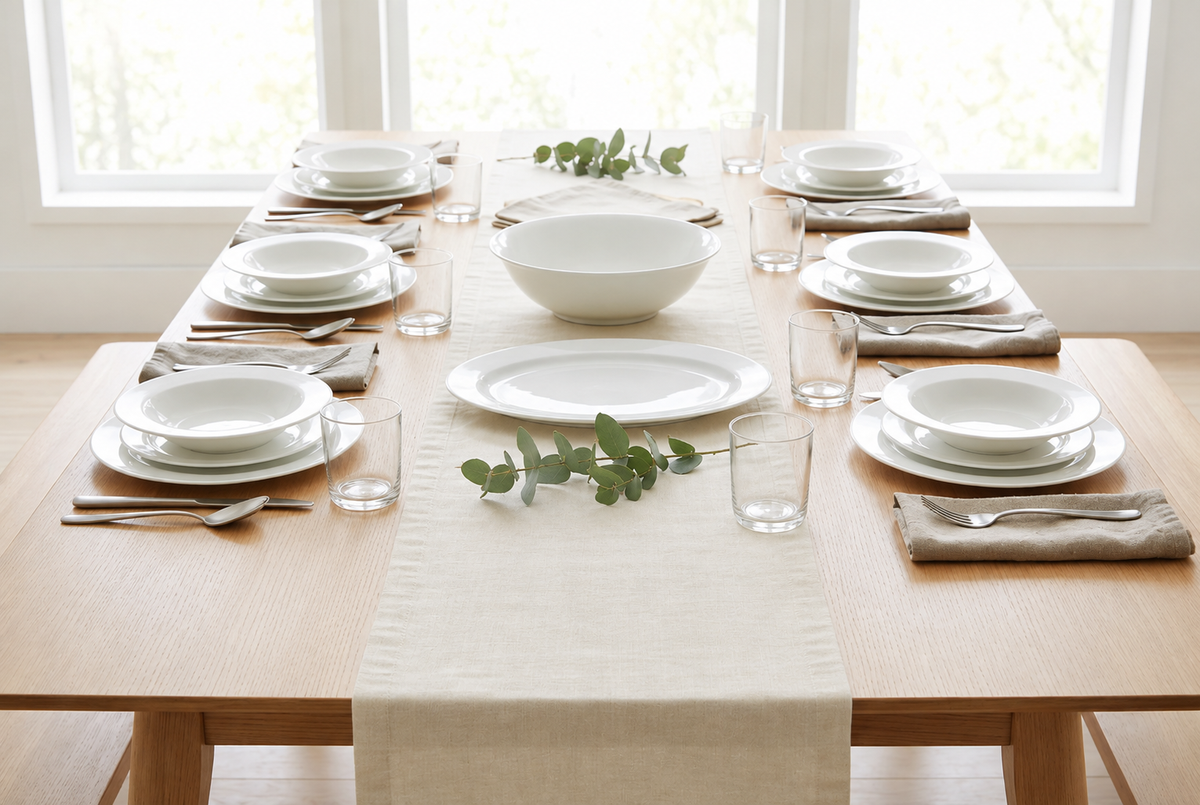 Bitossi Home Bon Ton - Servizio piatti 18 pezzi per 6 posti tavola  Bone China