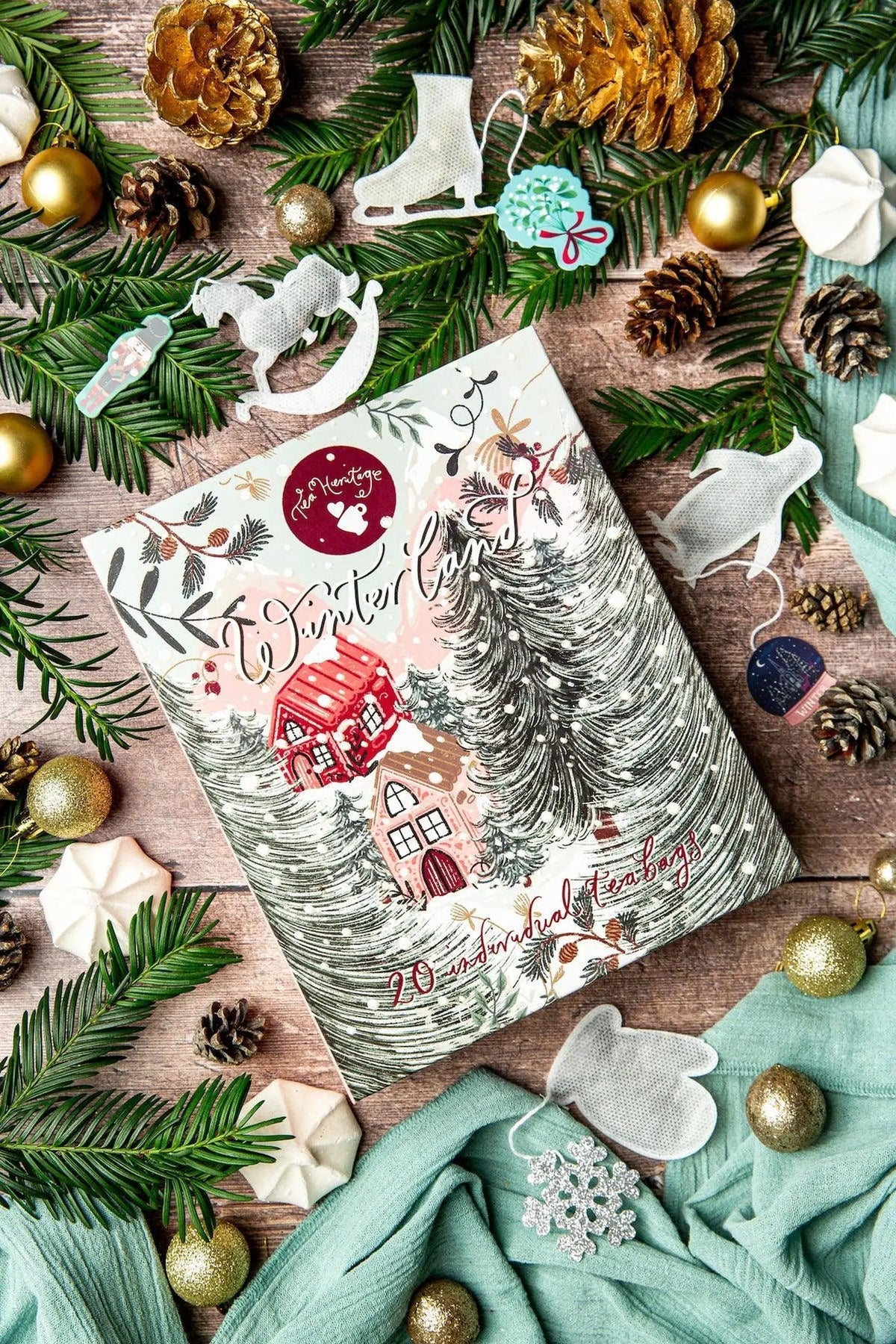 Tea Heritage Winterland – Cofanetto regalo con 20 bustine di tè e tisana bio