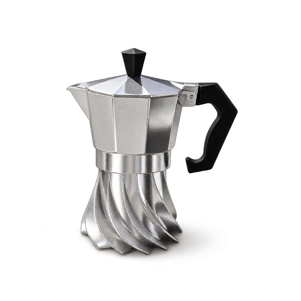 Turbo Moka TM2 caffettiera 2 tazze in alluminio