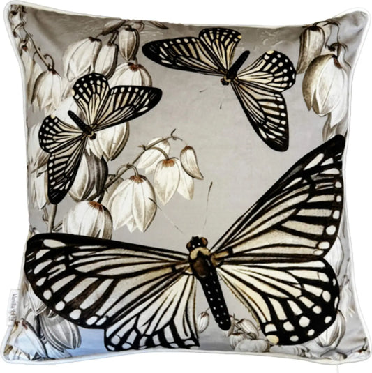 Vanilla Fly Cuscino Velluto  Con Bordura - Butterflies c/Bordura