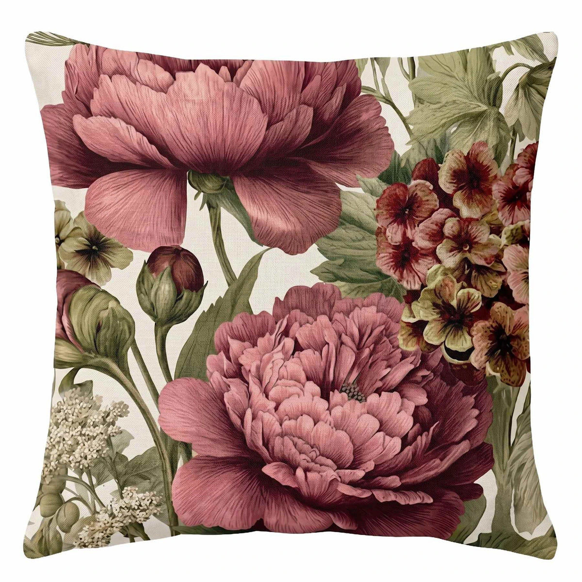 Vanilla Fly Cuscino in Velluto 50x50 cm - Floral Reverie