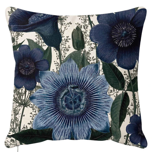 Vanilla Fly Cuscino in Velluto 50x50 cm - Blue Garden