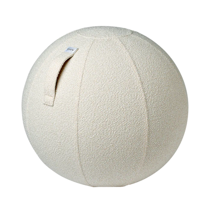VLUV BOL DIVA Bouclé – palla da seduta ergonomica 65 cm bianco, vista frontale