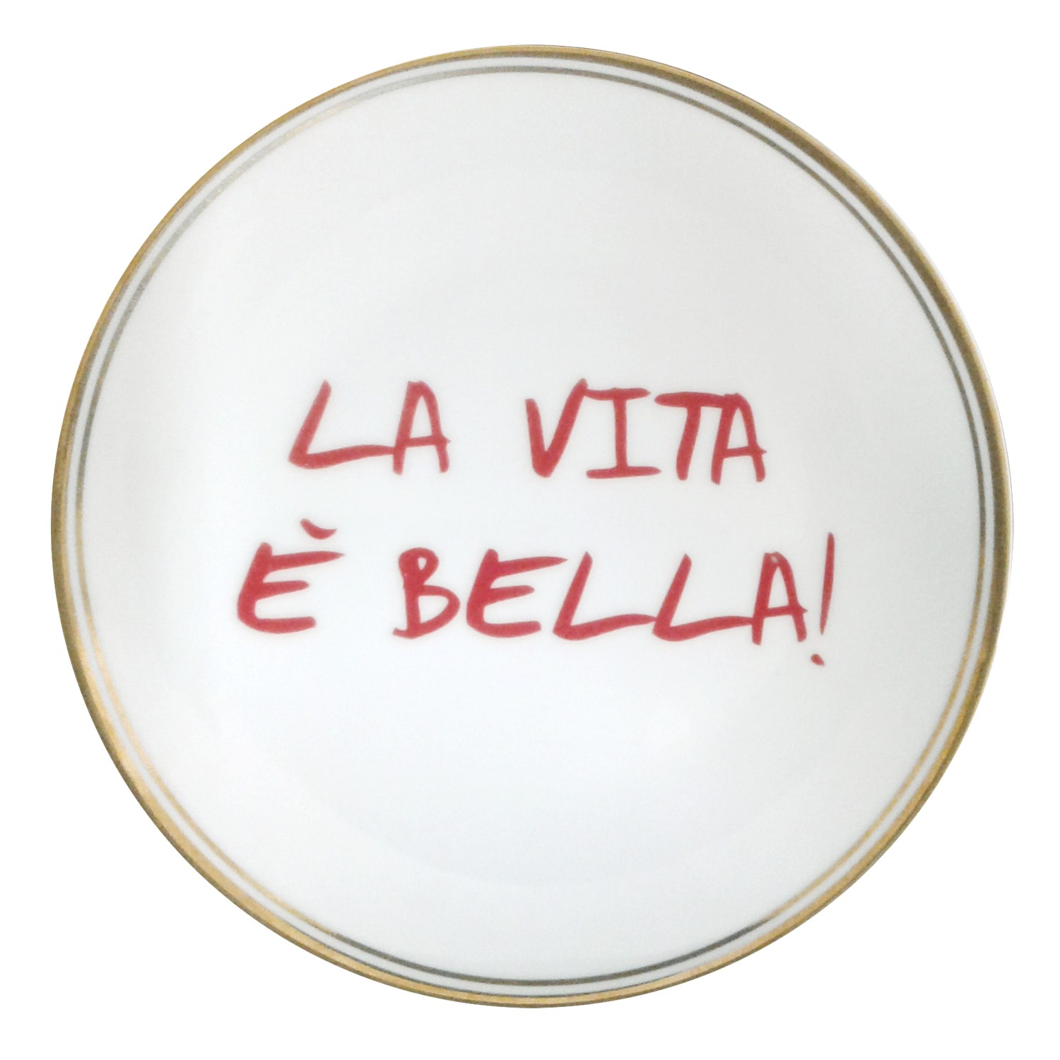 Bitossi Home & Funky Table LA TAVOLA SCOMPOSTA Piatto LA Vita È Bella 