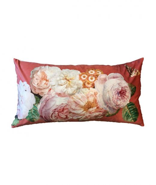 Vanilla Fly Velvet Cushions 80x40 Cuscino In Velluto Coral Rose