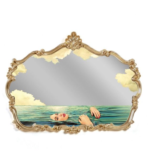 Seletti Baroque Mirror Specchio Con Cornice - Sea Girl